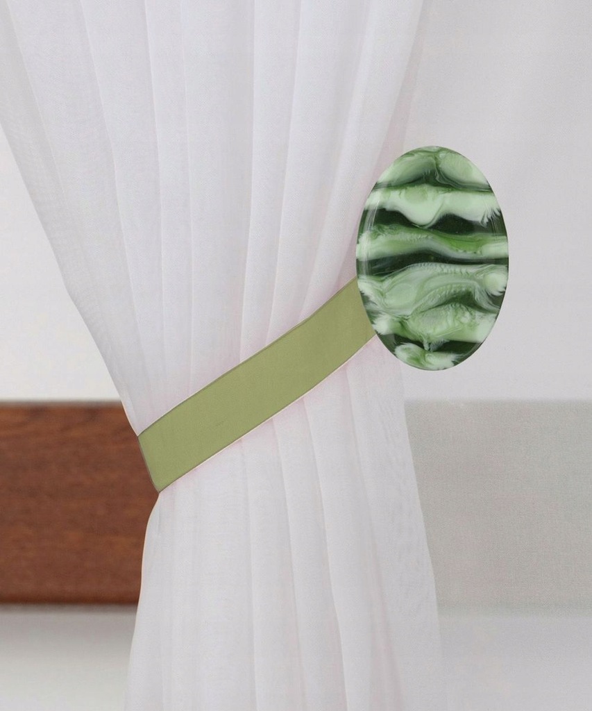Upinacz dekoracyjny z magnesem zielony