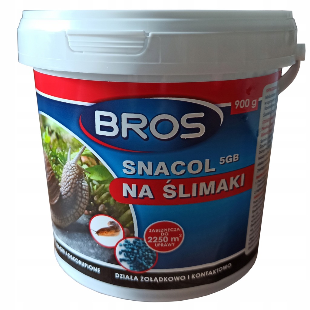 BROS SNACOL ŚRODEK NA ŚLIMAKI TRUTKA 900g wiaderko