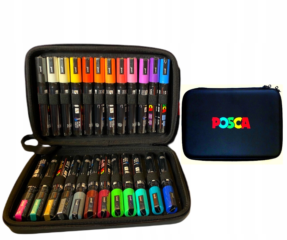 Zestaw markerów POSCA PC-5M 24szt. UNI+ Etui Posca