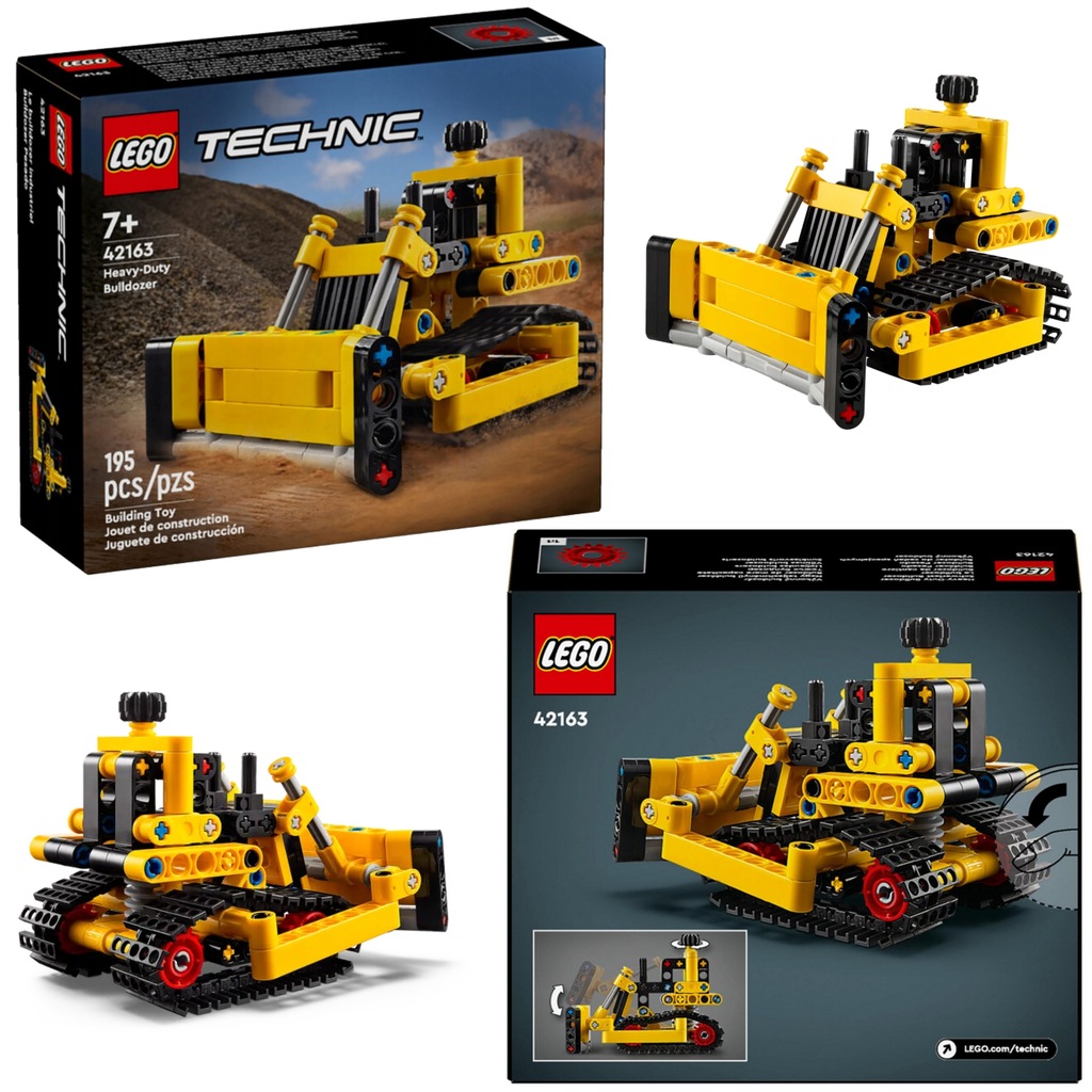ZABAWKA KLOCKI LEGO TECHNIC BULDOŻER DLA 7, 8 LATKA+