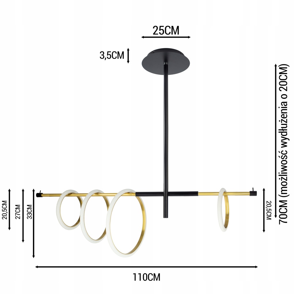 Купить Светодиодная люстра подвесной светильник MODERN RING 56W: отзывы, фото, характеристики в интерне-магазине Aredi.ru