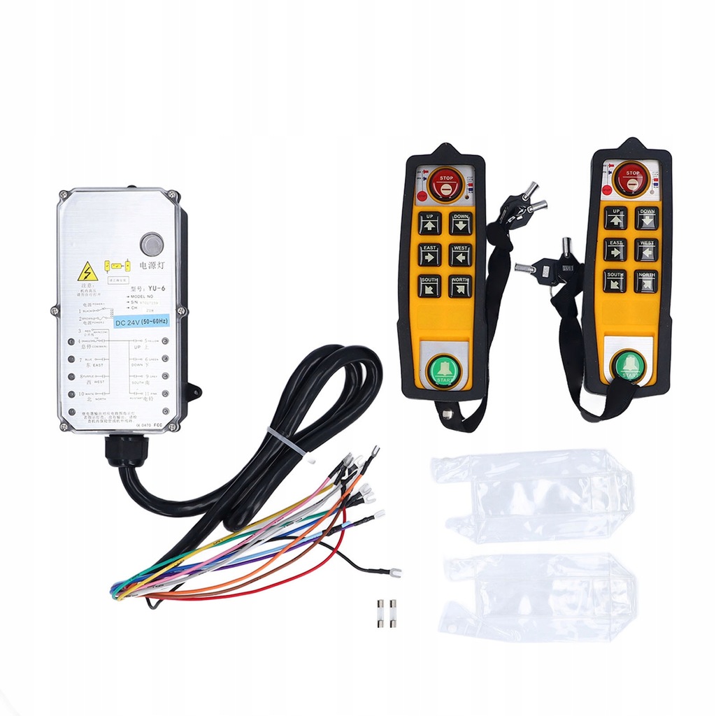 Przemysowy bezprzewodowy zestaw do zdalnego sterowania dźwigiem DC24V WJ