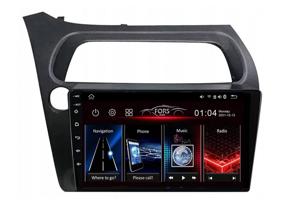 Radio Android FS4-Max Honda Civic 2005+ 4/32 Carplay AndroidAuto 2K DSP