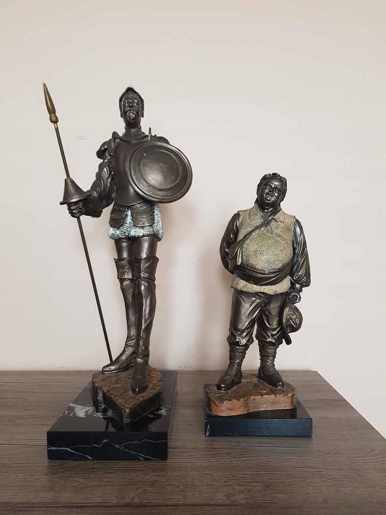 Figury, rzeźba Don Kichot i Sancho Pansa - DUŻE!
