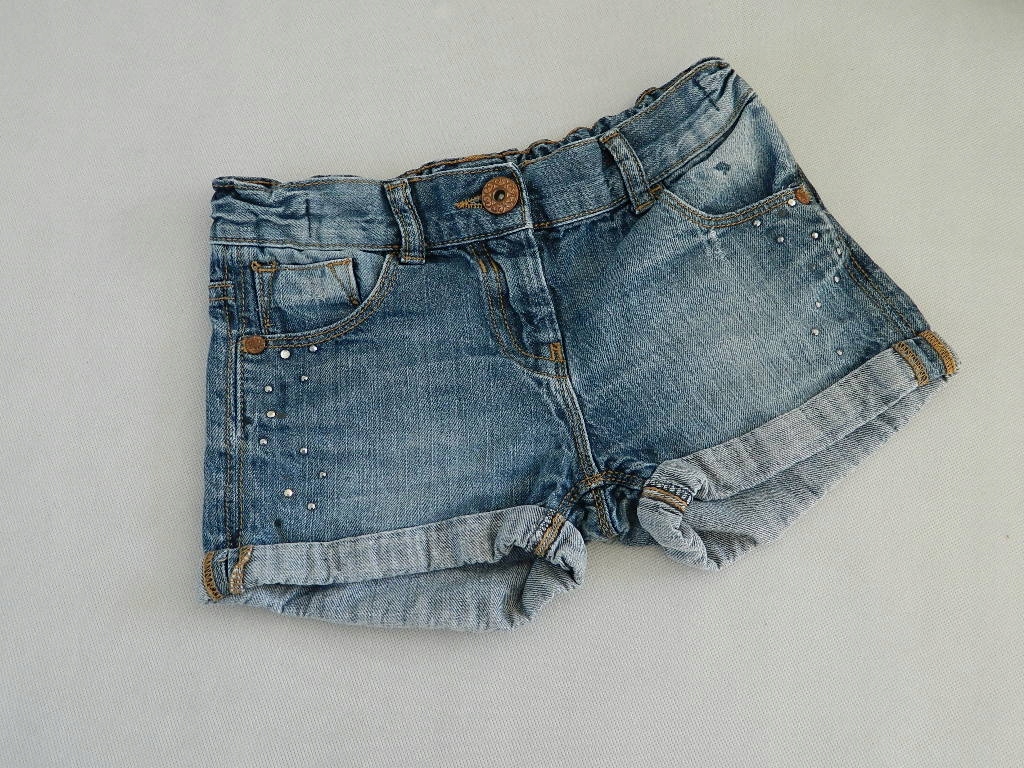 F&F spodenki SZORTY jeans LATO 128-134***8-9