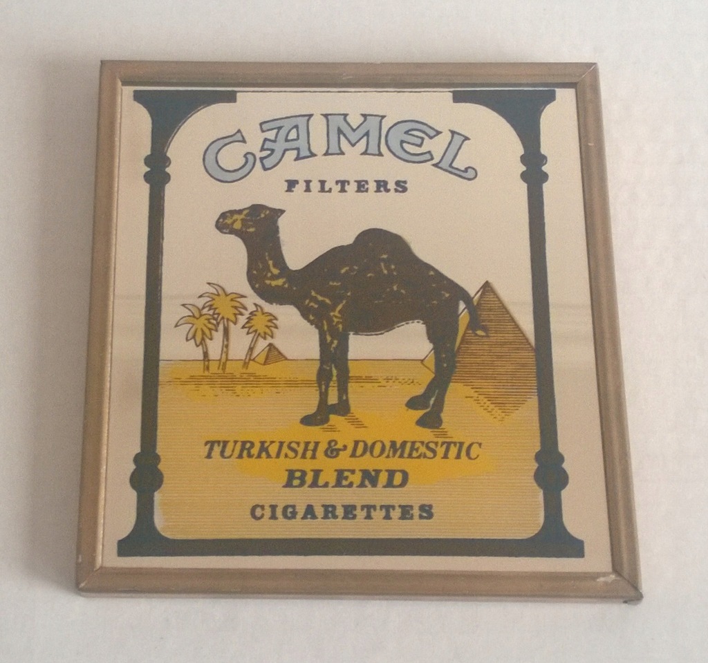 Stara reklama na lustrze papierosy Camel