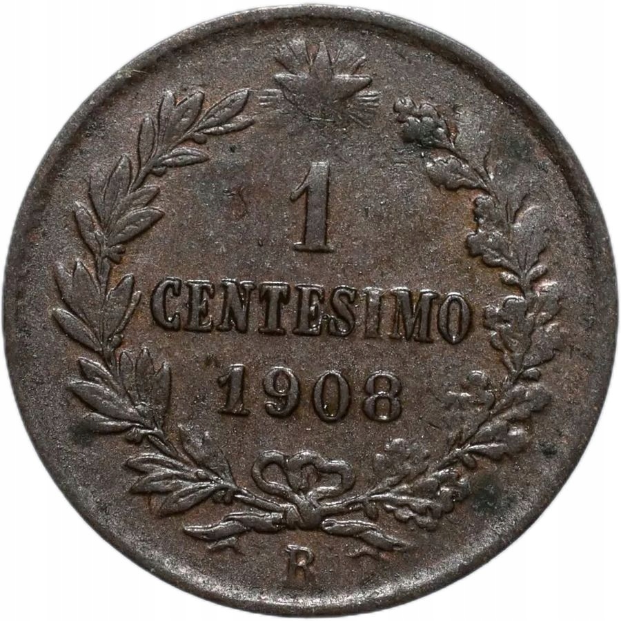 Włochy 1 centesimo 1908