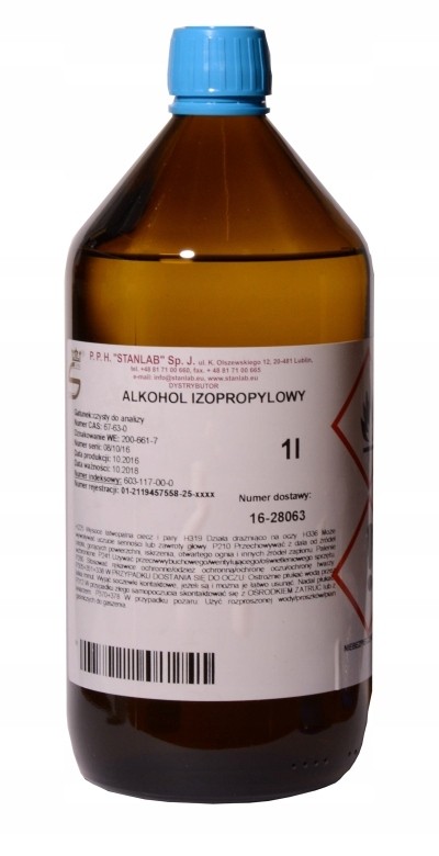 ALKOHOL IZOPROPYOWY IPA 99,7% CZYSTY 1L