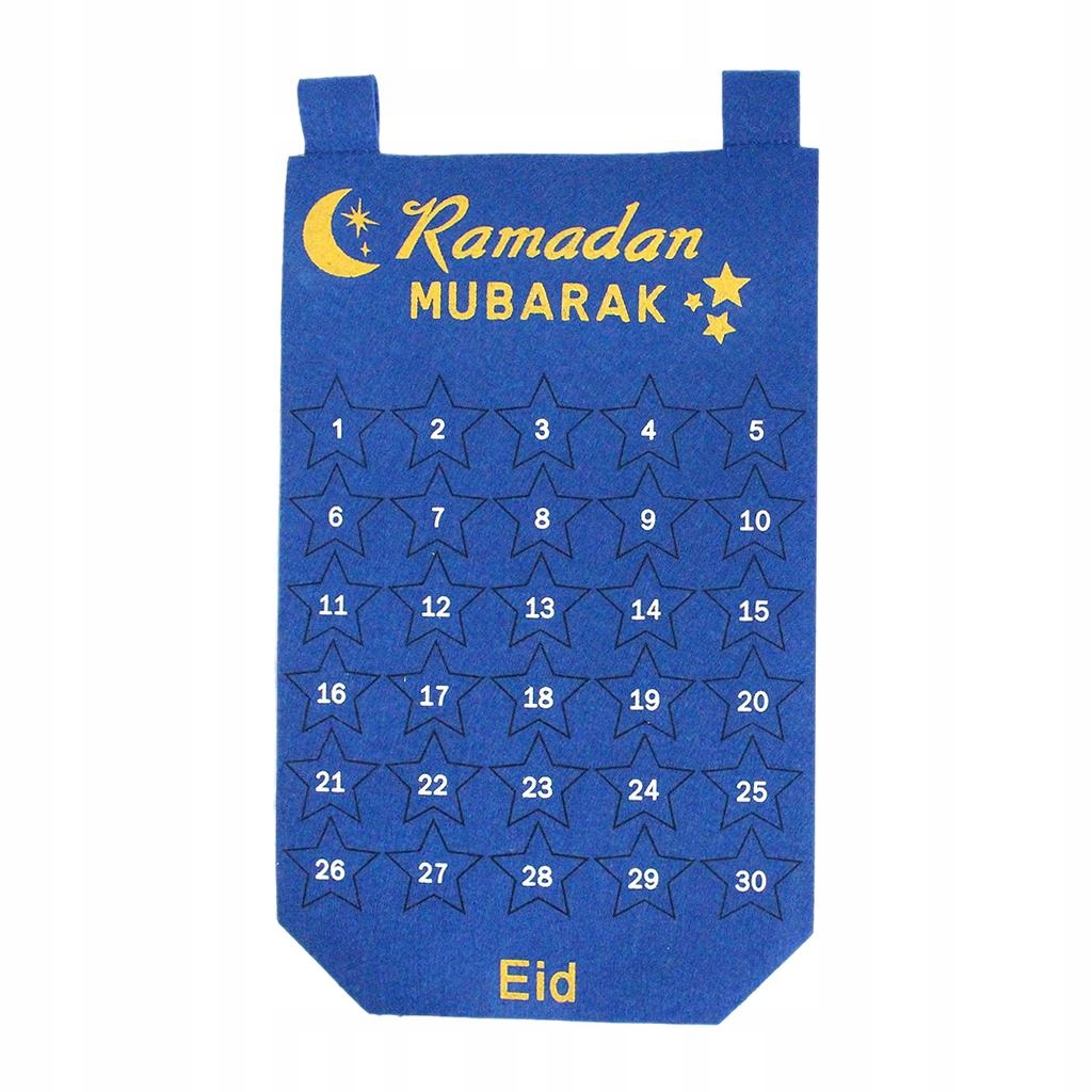Wiszący kalendarz adwentowy Eid Mubarak 30-dniowy