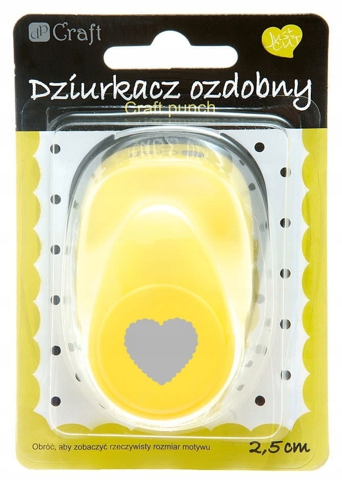 DZIURKACZ OZDOBNY 2,5 CM SERCE FALBANKA DALPRINT