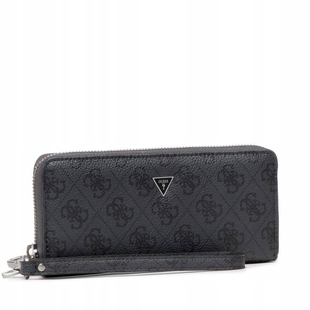 Guess Duży Portfel Męski Vezzola Smart Large Zip Around SMEVZL LEA77 BLA