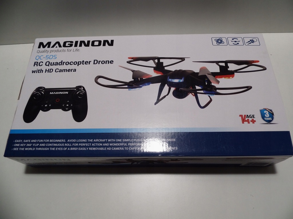 DRON QUADROKOPTER MAGINON QC-50S HD-KAMERA