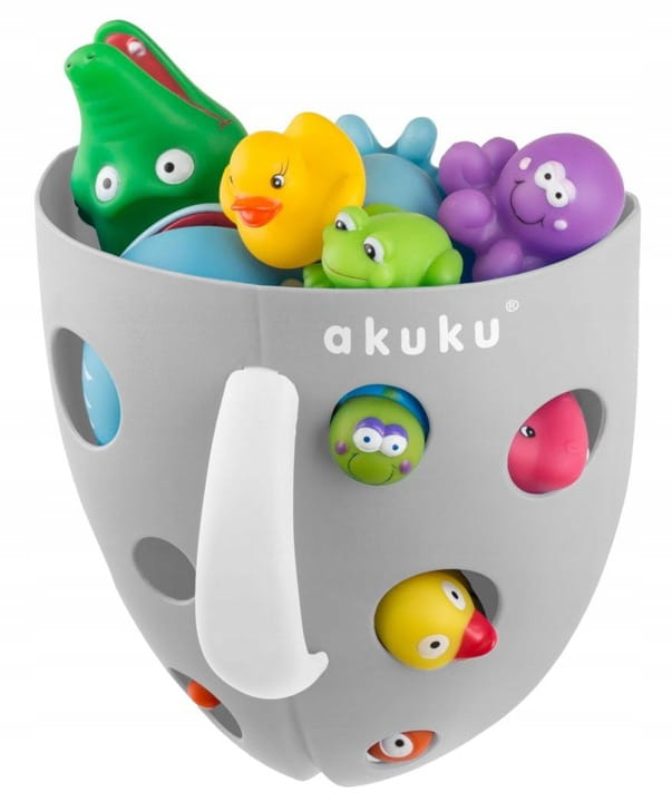Pojemnik na zabawki do kąpieli organizer Akuku