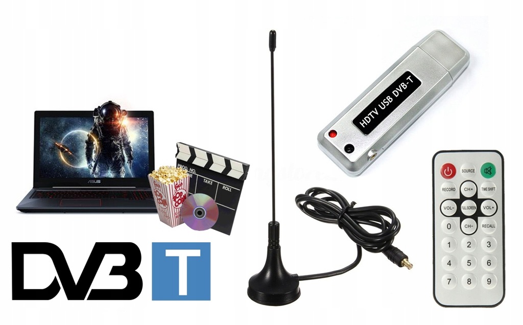 Купить ТВ-ТЮНЕР DVB-T на USB MPEG-4 + АНТЕННА + ПУЛЬТ ДУ: отзывы, фото, характеристики в интерне-магазине Aredi.ru