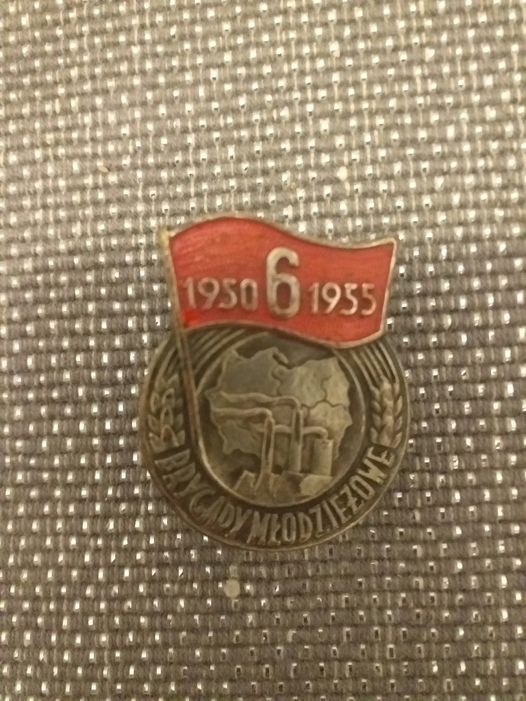 Odznaka Brygady Młodzieżowe 1950-1955.