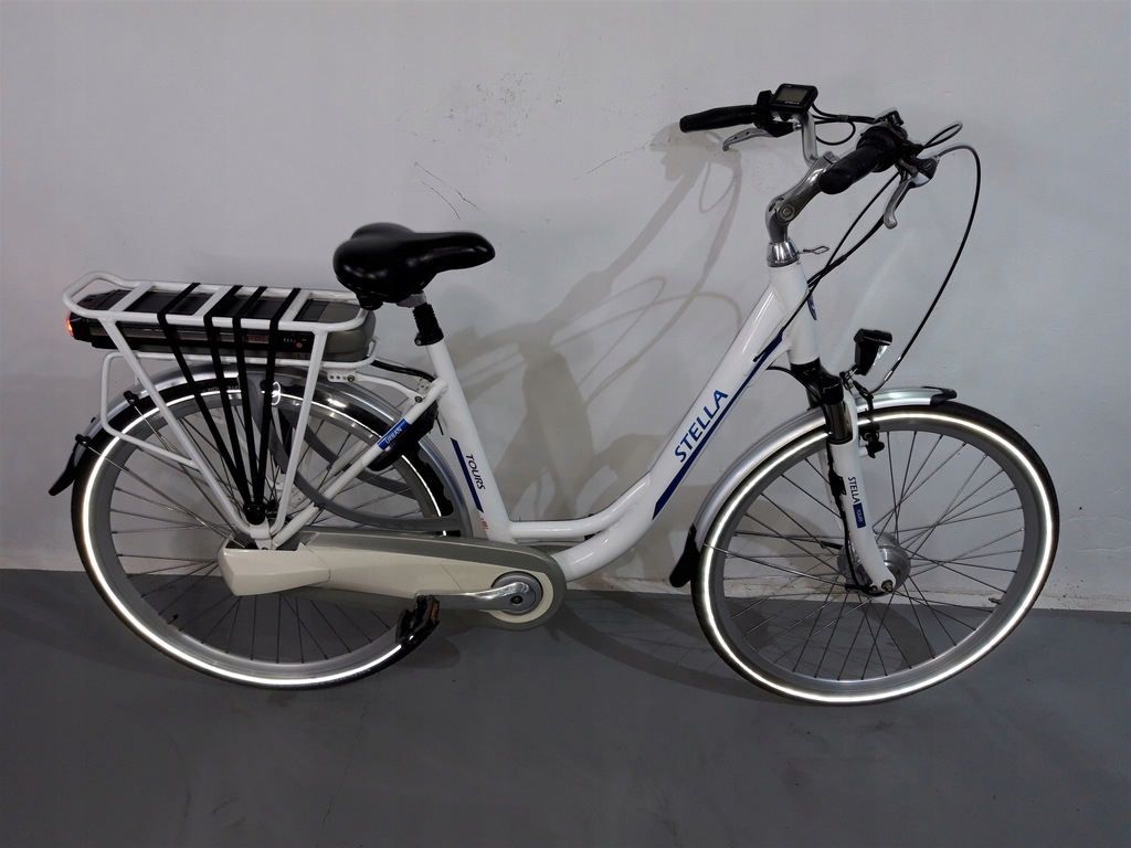 Rower elektryczny Stella TOURS 36V biały Piękny! 12451192352
