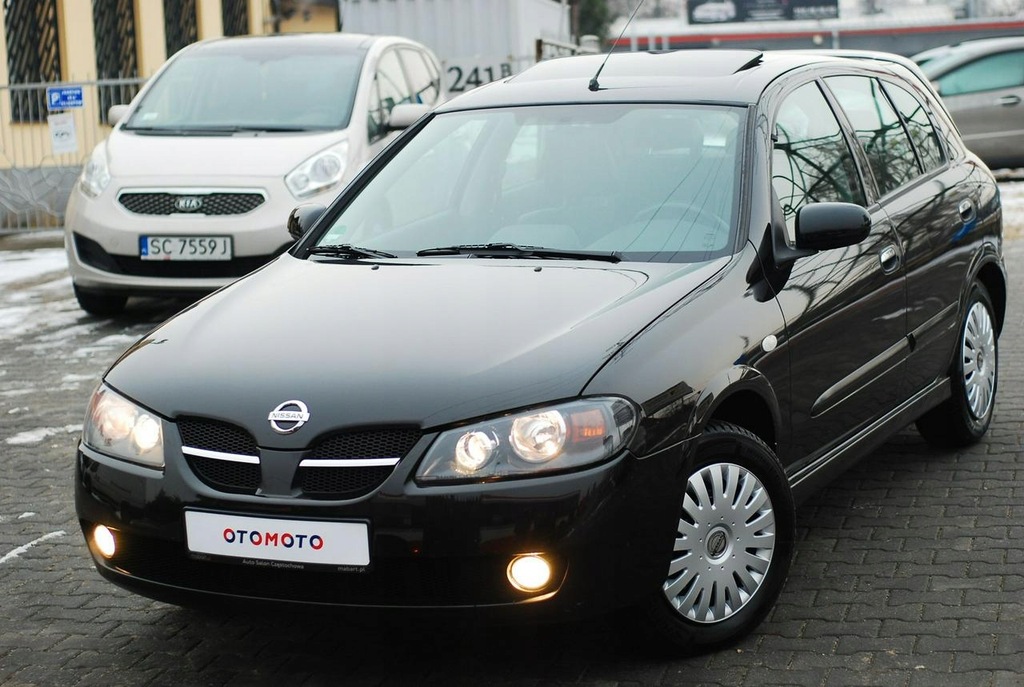 NISSAN ALMERA 1.5 * SZYBERDACH * Skóry*Soczewka