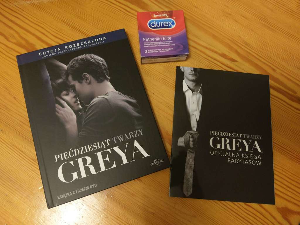 50 Twarzy Greya DVD + Durex Featherlite Elite