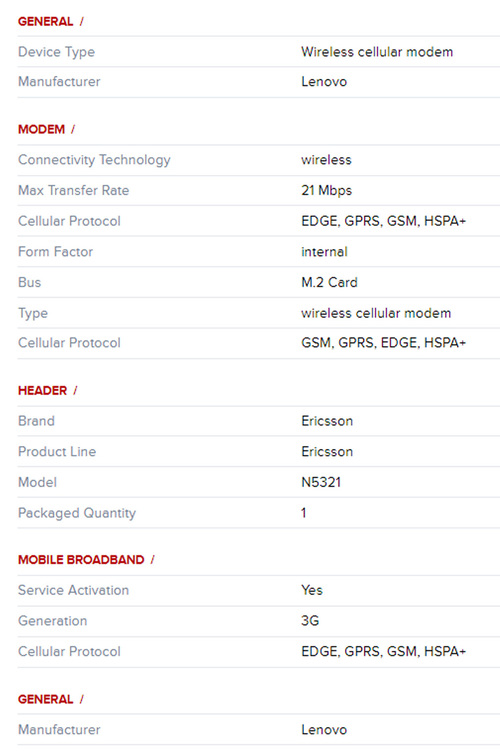 Купить Ноутбук Lenovo 04W3842 Ericsson N5321 3G WiFi модем: отзывы, фото, характеристики в интерне-магазине Aredi.ru