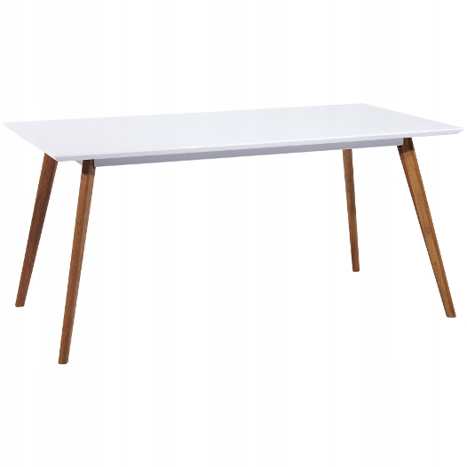 Stół Milan 160x90 Biały Drewniany Nierozkładany