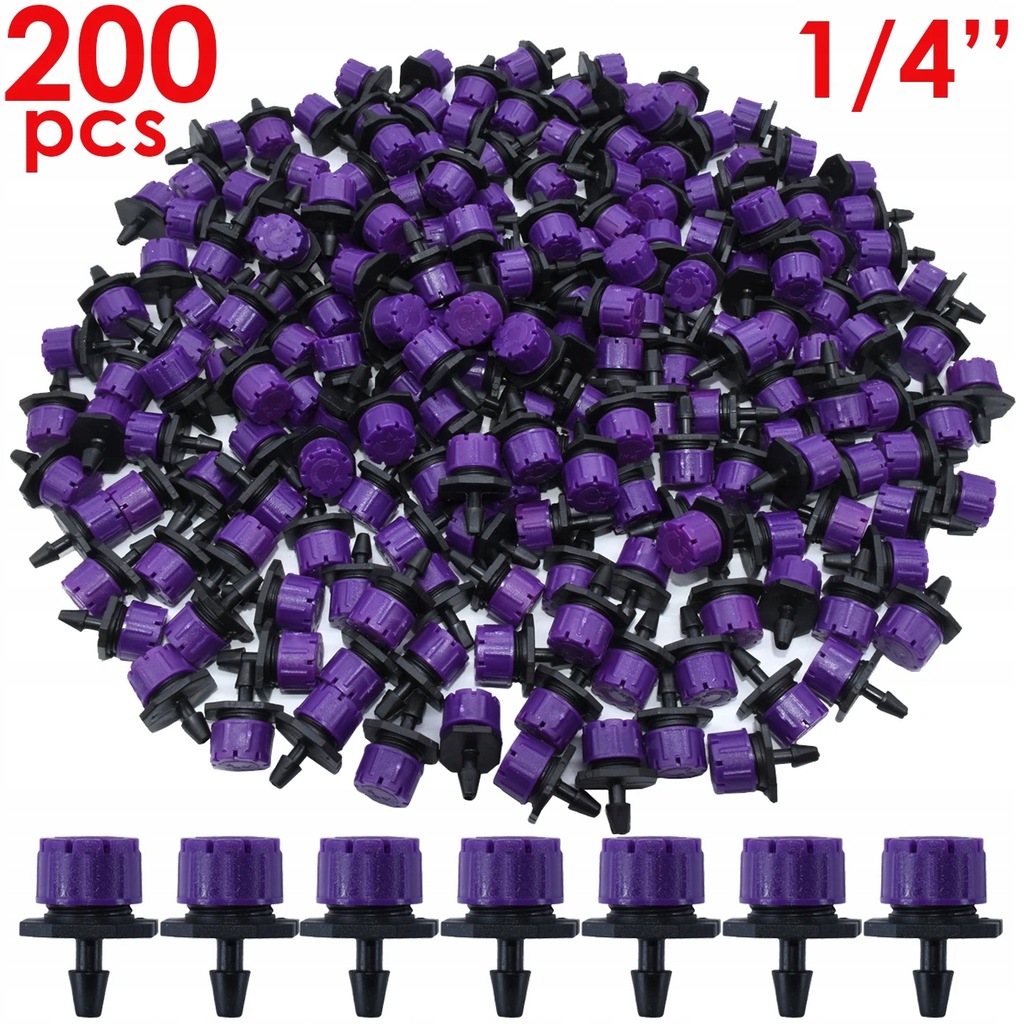 30-500PCS Adjustable 1/4 Irrigation Misting Drippe