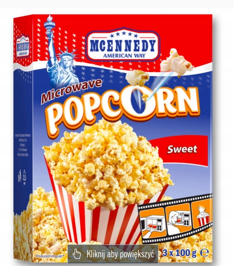 - SŁODKI - MCENNEDY 3szt 8284902369 Karmelizowany archiwum Allegro POPCORN oficjalne