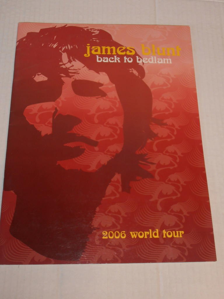 James Blunt Back To Bedlam 2006 World Tour PROGRAM