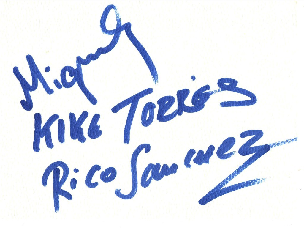 autograf Rico Sanchez