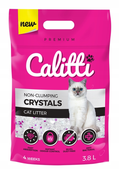 Купить CALITTI Crystal силиконовый наполнитель для кошек 10х3,8л: отзывы, фото, характеристики в интерне-магазине Aredi.ru