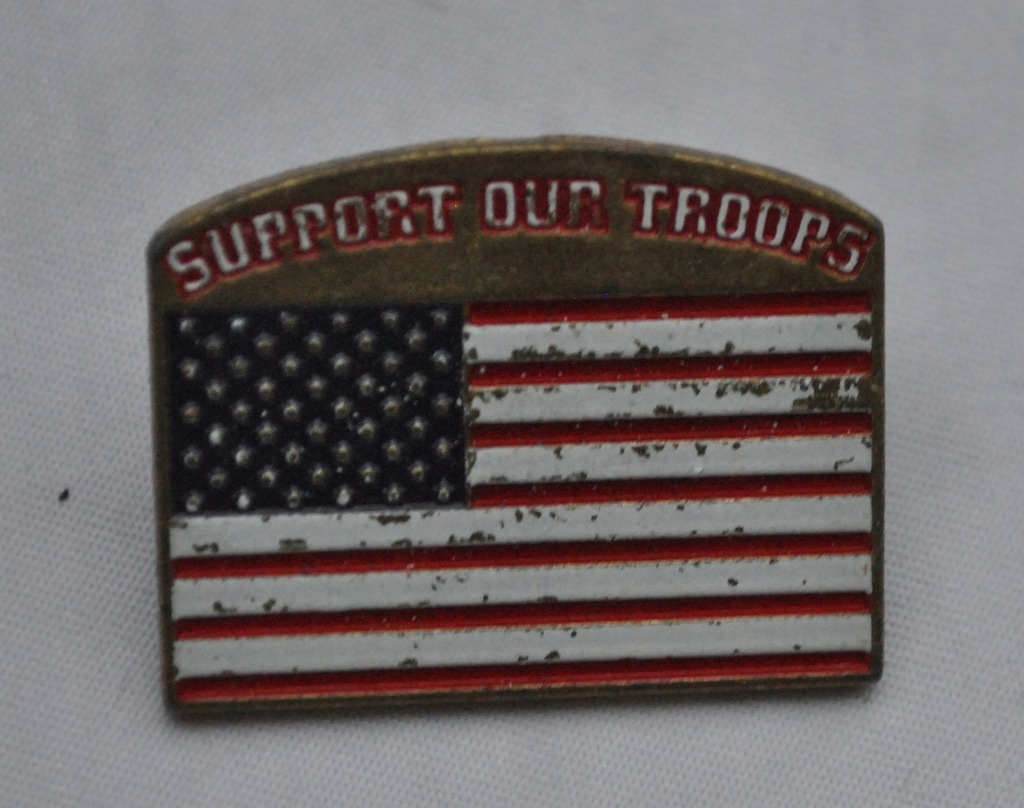 U.S. Army flaga support our troops Lapel Pin metalowa odznaka us army