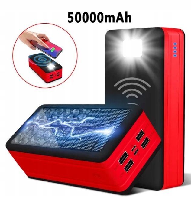 SŁONECZNY POWERBANK 50000MAH EKOLOGICZNA MOC DLA TWOJEGO TELEFONU