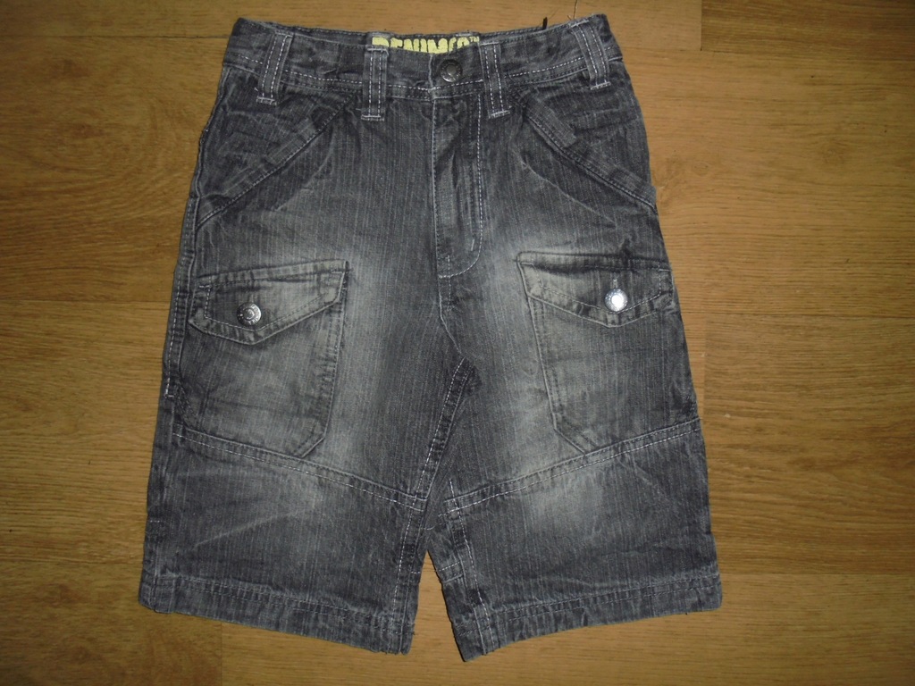 DENIM_FAJNE JEANSOWE SPODENKI_116 CM