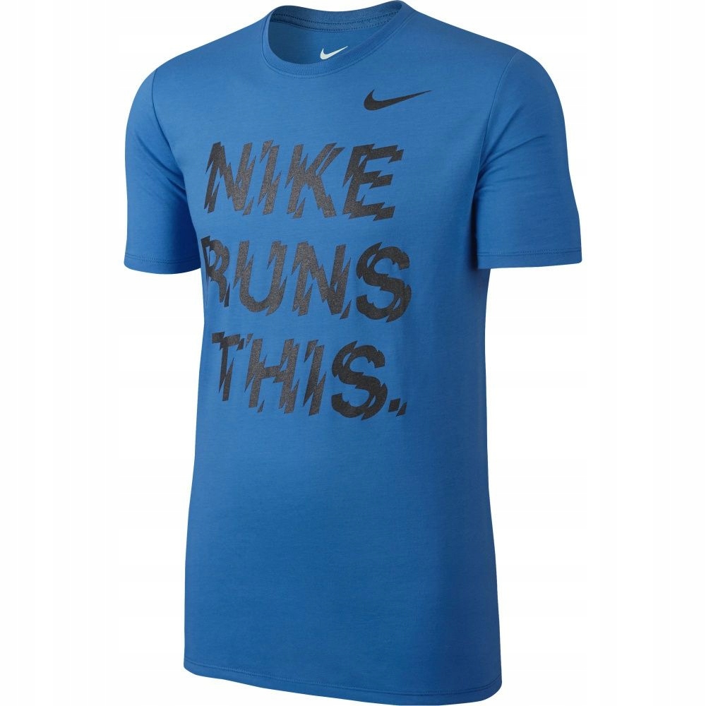 T-Shirt Nike Run This Tee 778345 406 L niebieski