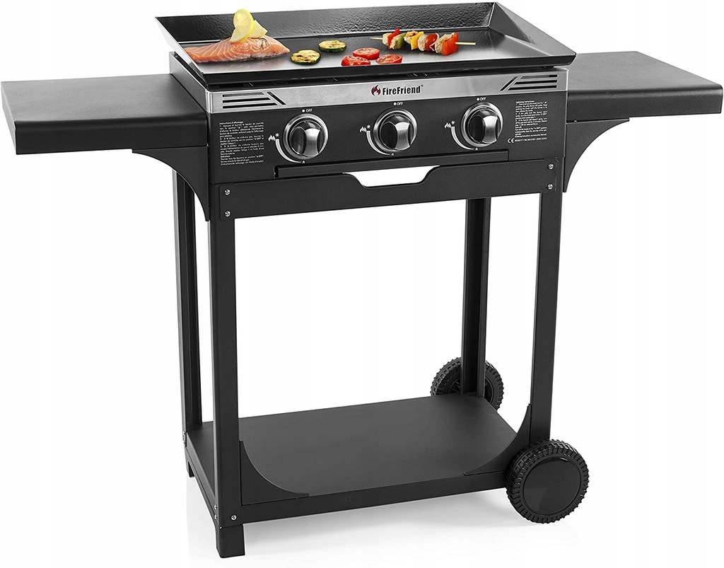 DUŻY GRILL GAZOWY Fire Friend PÓŁKI 3xPALNIK 6,3kW