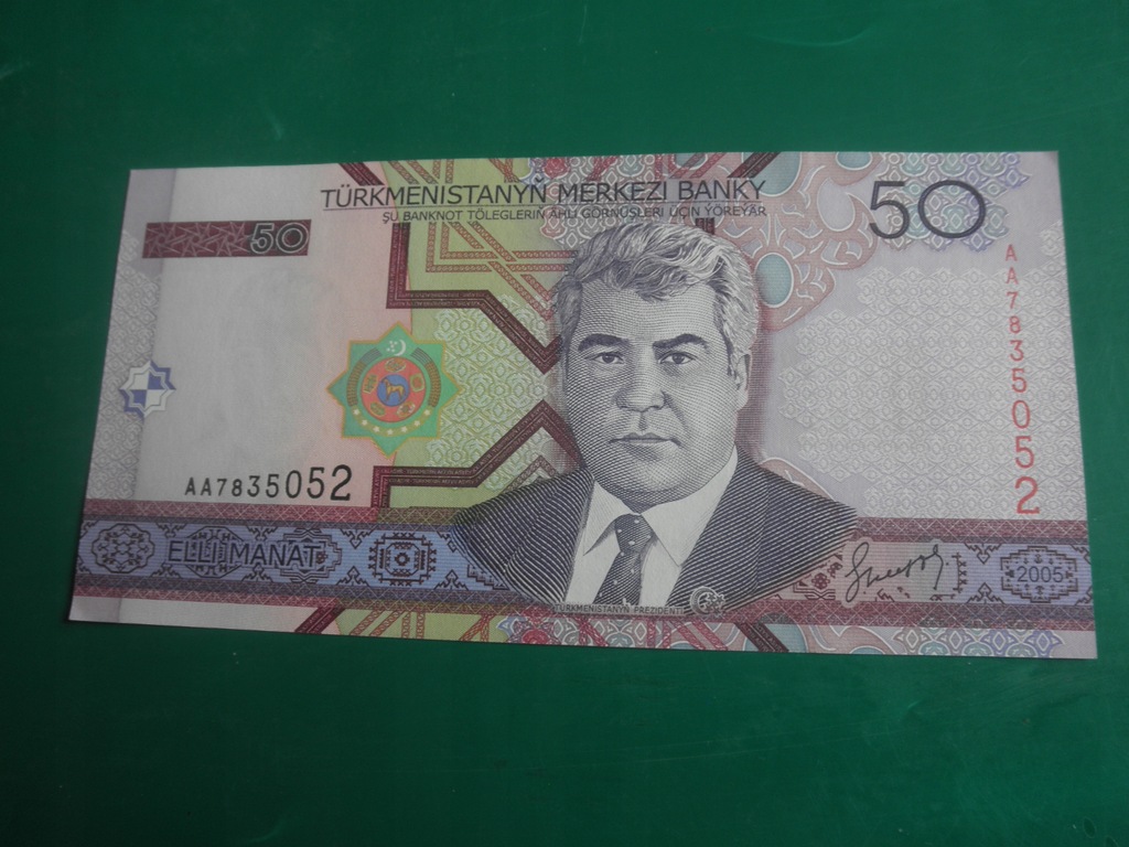 TURKMENISTAN 50 MANAT UNC