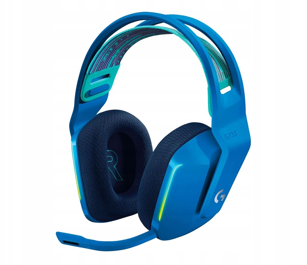 Słuchawki bezprzewodowe Logitech G733 LED Blue