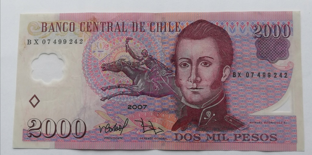 Chile 2000 peso 2007