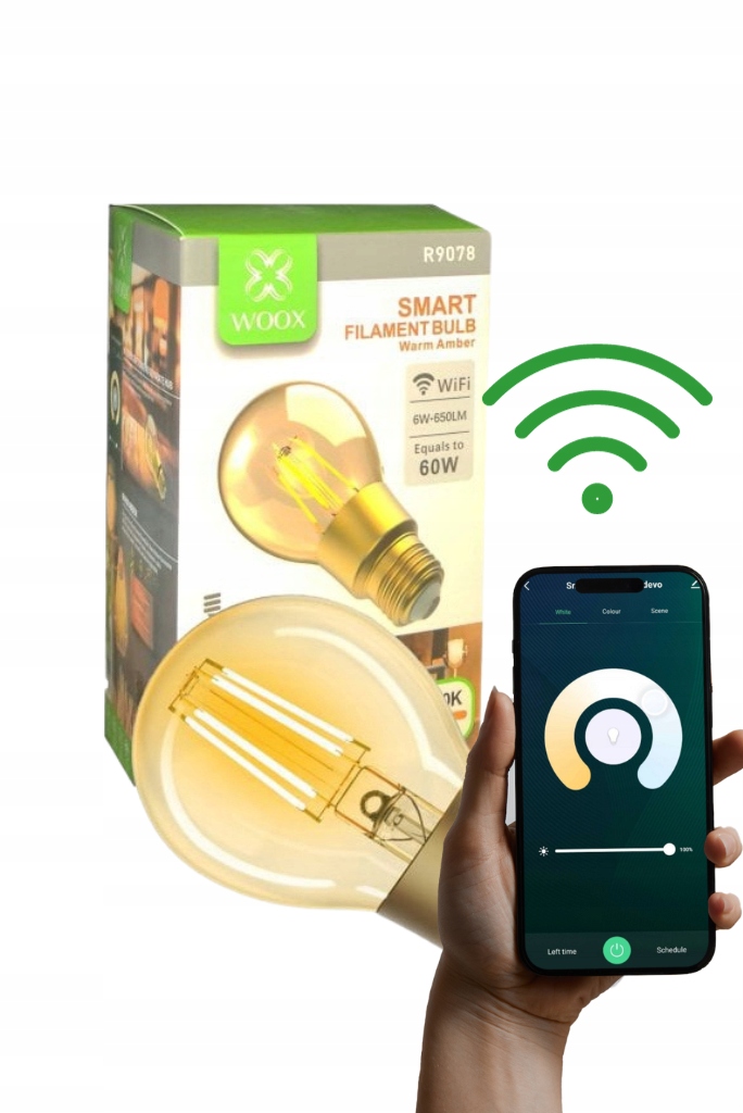 Żarówka LED E27 Filament Retro SMART WIFI Tuya ZIGBEE Edison WOOX