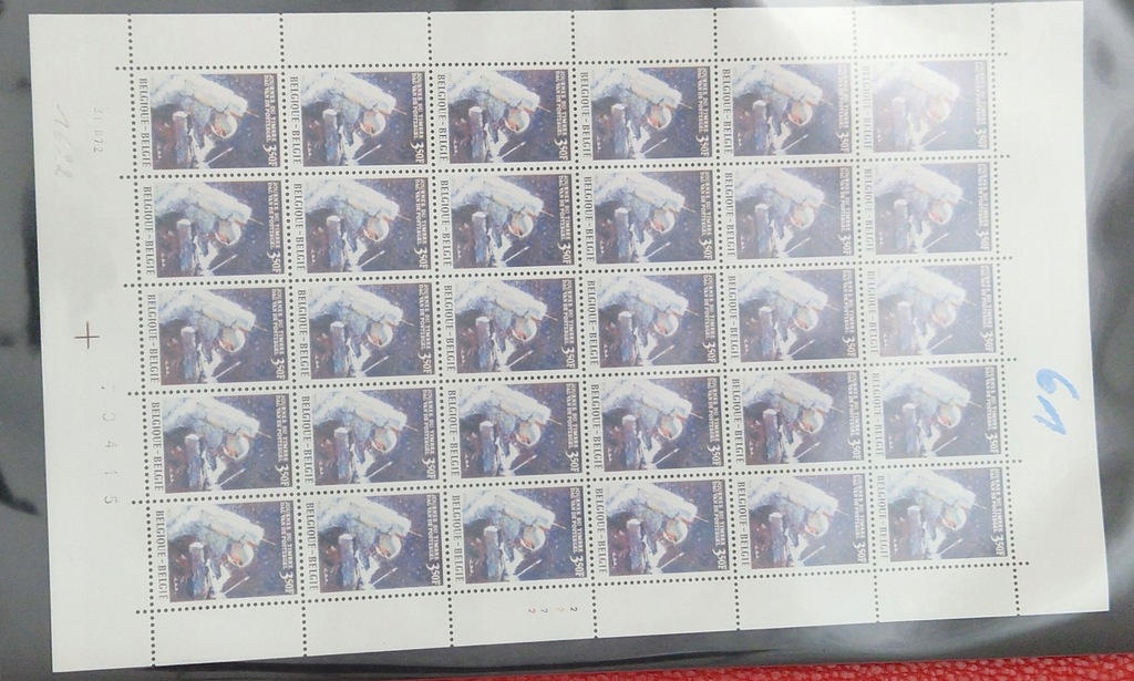 #61 ARKUSZ BELGIA CZYSTY