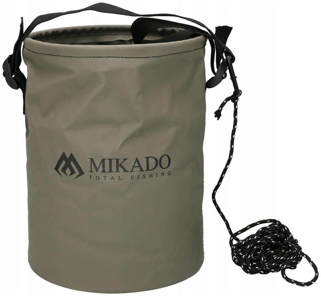 Wiaderko składane ze sznurkiem Mikado 8l