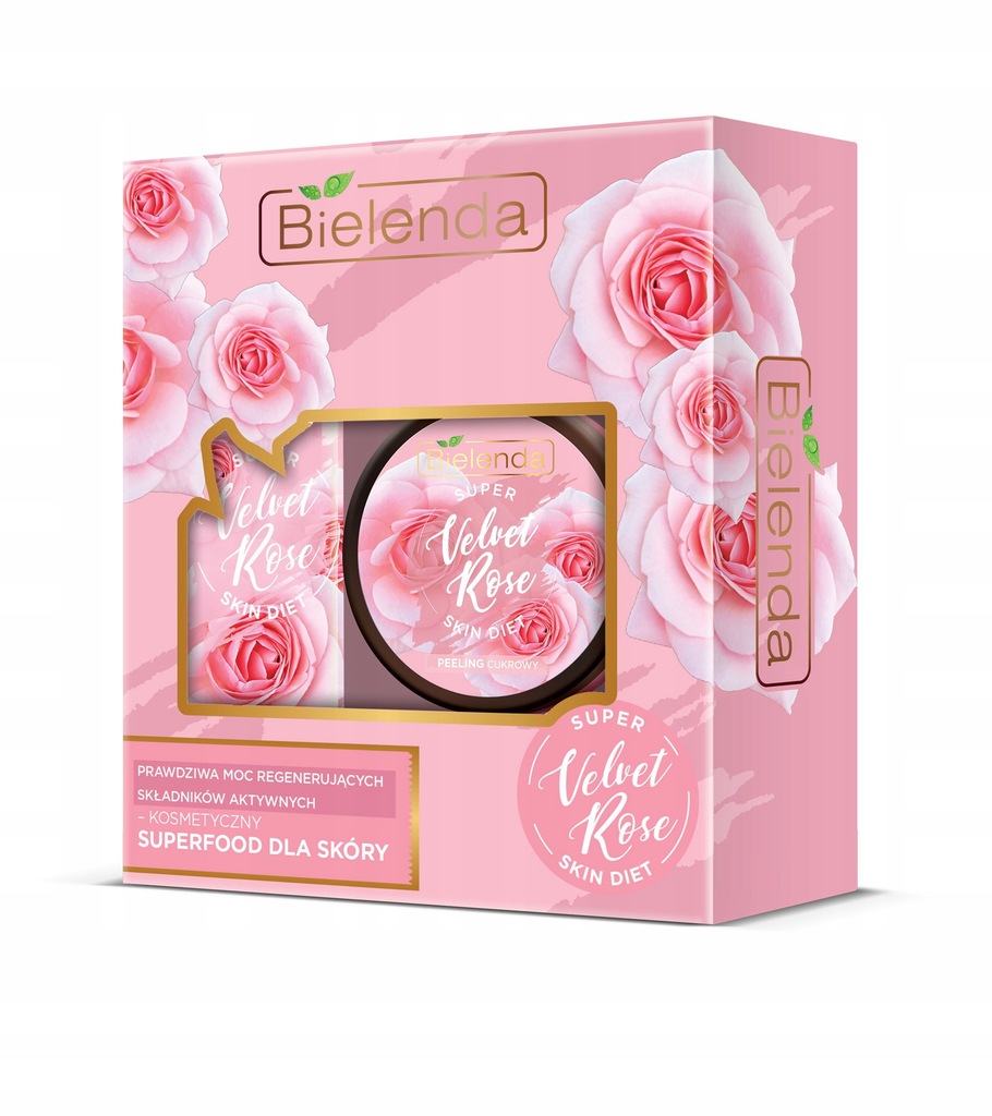 BIELENDA ZESTAW VELVET ROSE PEELING + OLEJEK