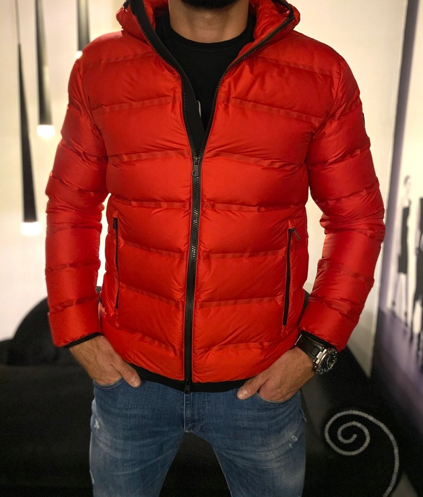 EA7 KURTKA PUCHOWA 6GPB64 PNN3Z 1451 CZERWONA M 9945397183