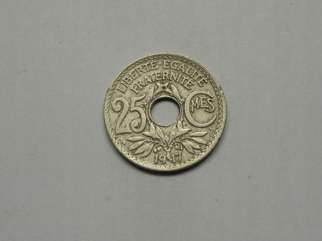 38923/ 25 CENTIMES 1917 FRANCJA