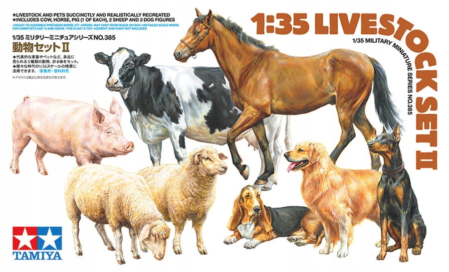 Tamiya 35385 1:35 Livestock Set II