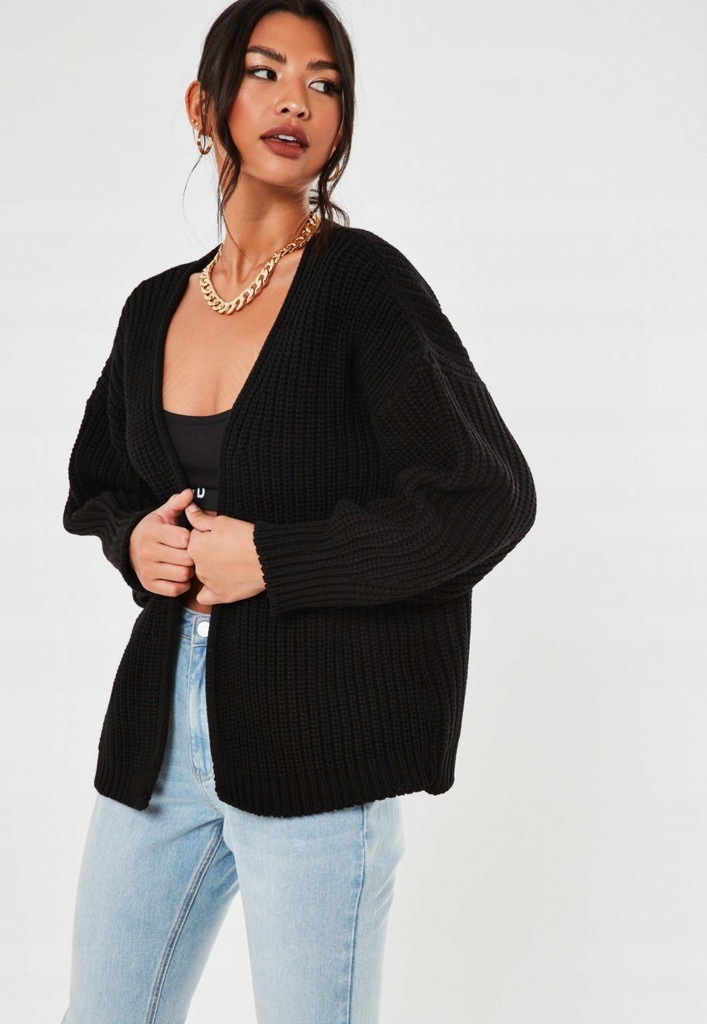 K3O020 MISSGUIDED __MK1 CZARNY SWETER__46