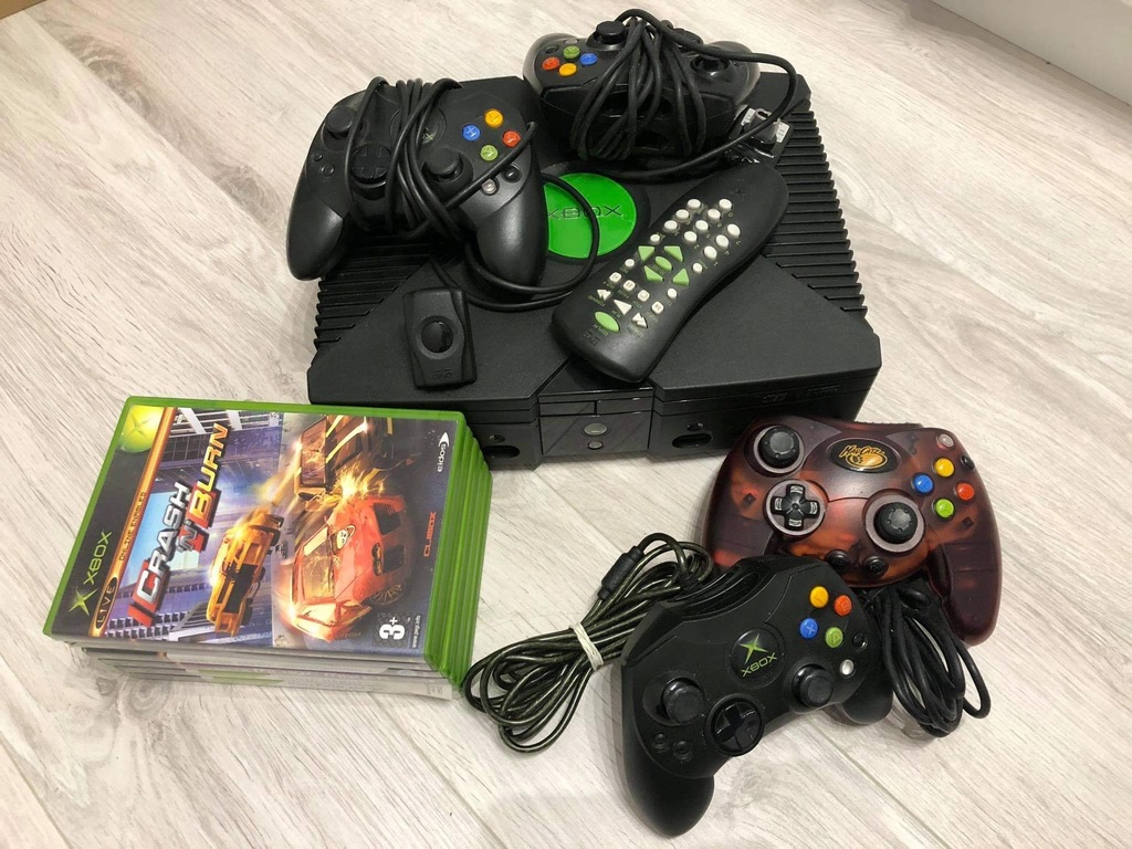 Xbox Classic Duży Zestaw 4 pady Pilot Gry