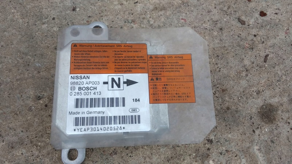 Nissan Micra K11 Moduł Sensor AIRBAG 0285001323