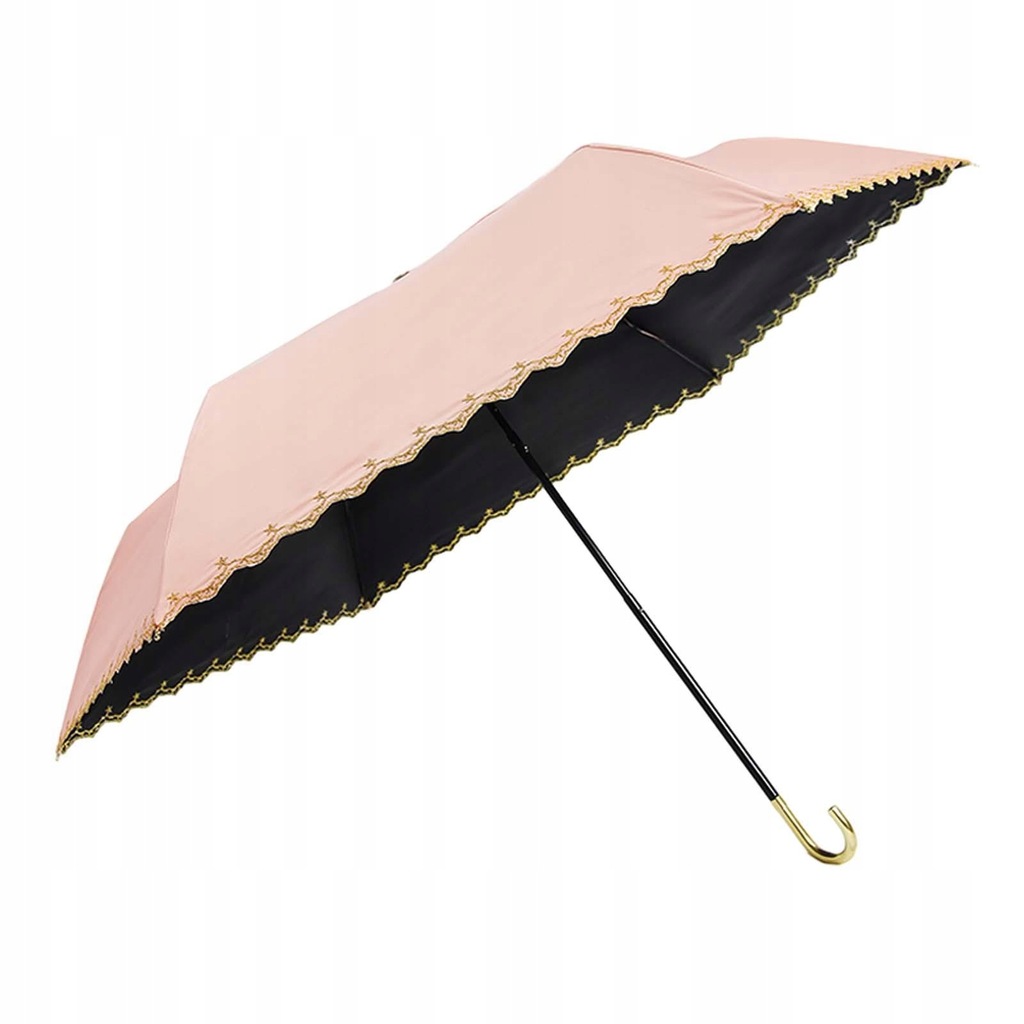 Folding Umbrella Rain Protection Sun Protection Portable Sun Rain pink