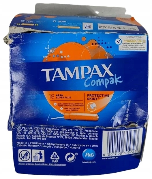 6249-36 ...TAMPAX COMPAK SUPER PLUS... a#g TAMPONY