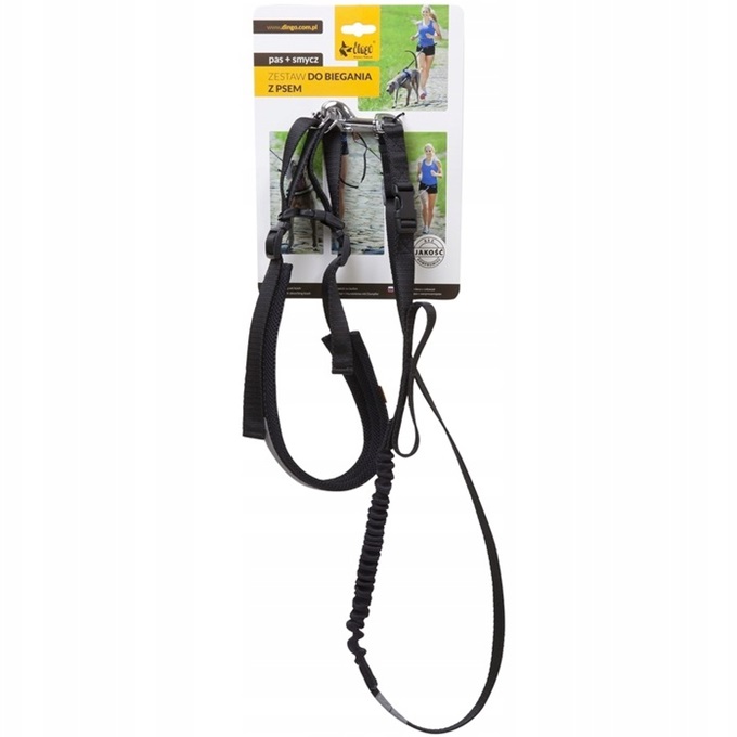 Dingo Smycz do biegania S/M Pas + smycz 150cm
